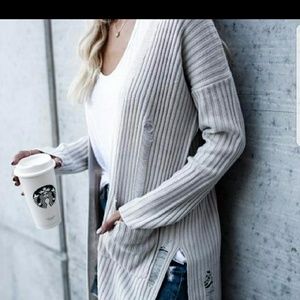 Reposh distressed cardigan